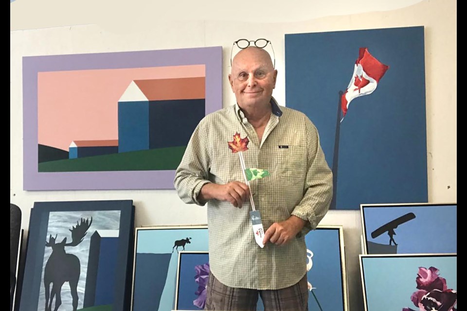 Iconic, world-renowned artist Charles Pachterhas created the artwork for the Maple (RE)Leaf campaign which aims to help end the stigma of mental health through the power of art.