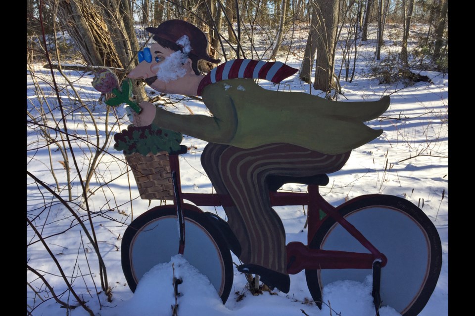 Whimsical additions to the trails help you imagine the world and writings of Stephen Leacock. 