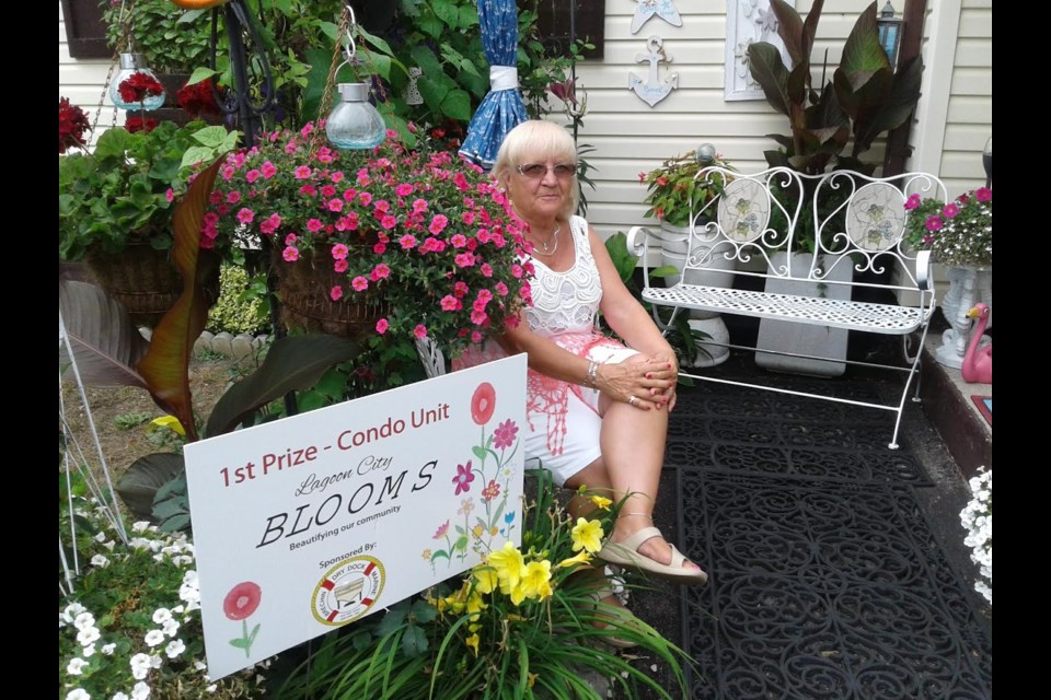 Annette Small found a double rose in her Lagoon City garden last week. 