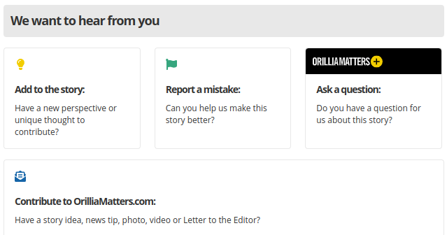 we want to hear from you