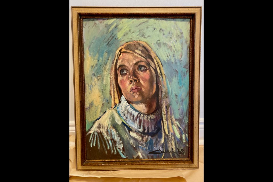 Arthur Shilling painted this portrait of Susan White in 1968.