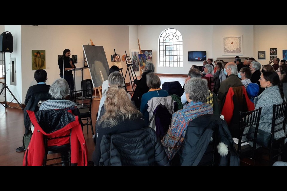 More than 50 people attended the third installment of A Visual Reconciliation at the MacLaren Art Centre in Barrie Saturday night.