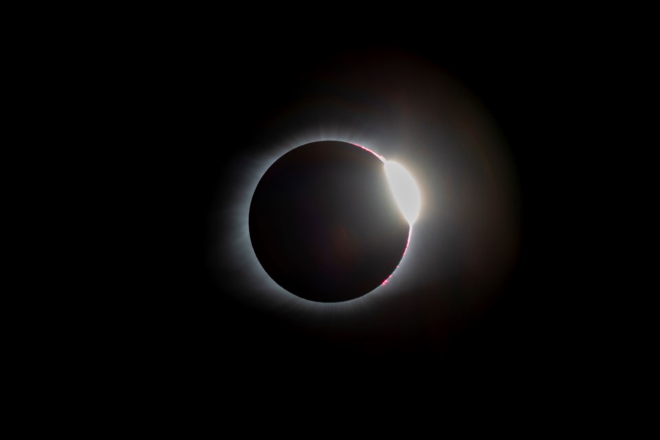 This photo, taken by Mark Hildebrandt, is titled the Diamond Ring. Contributed photo