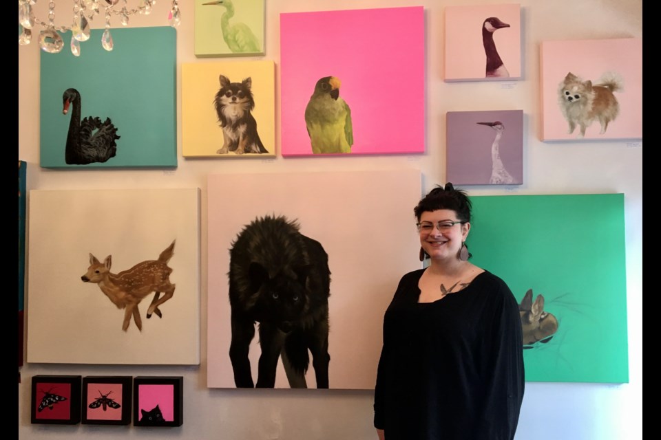 Three Crows Speak Studio in downtown Orillia presents a new guest artist exhibition by artist Melissa Wakefield. ‘Presence’ is on display during the month of March. Contributed photo