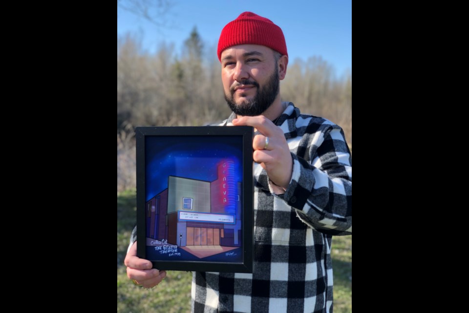 Nicholas Keays is the artist behind Hometown Nostalgia, an Etsy store where people can buy shirts, mugs and prints featuring their favourite Orillia landmarks.
