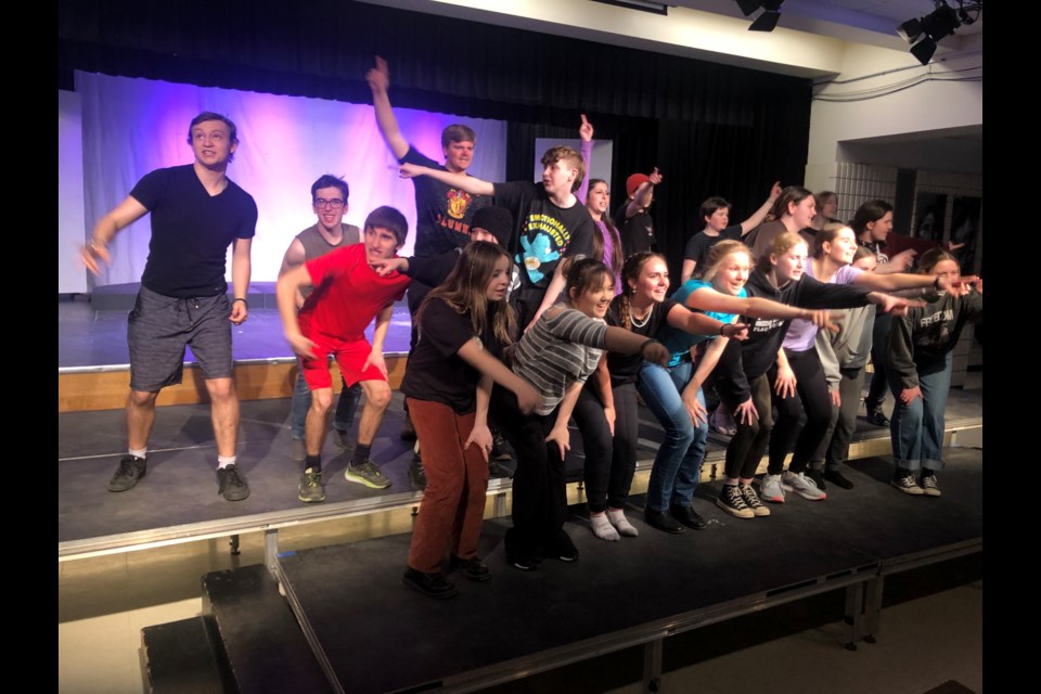 About 100 Twin Lakes Secondary School students and staff are busy these days rehearsing for the Thunder Years, which will be performed at the school April 27-28. 
