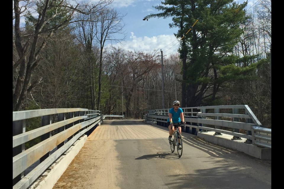 Cyclists, and others, are happy to find the bridge at Lock 42 open, after a long closure to restore the Trent-Severn Waterway bridge.