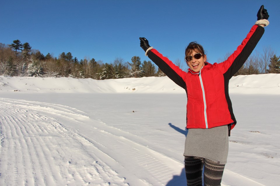 Hardwood Ski and Bike program manager Arienne Strong is ready to celebrate the completion of a three-year project — an official biathlon shooting range, now awaiting final approval. Kathy Hunt/OrilliaMatters