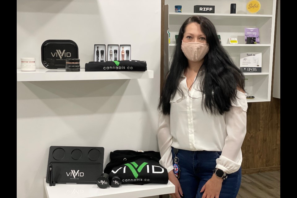 Vivid Cannabis Co. store manager Victoria McGillis is on a mission to help first responders and health care workers through THC and CBD. 