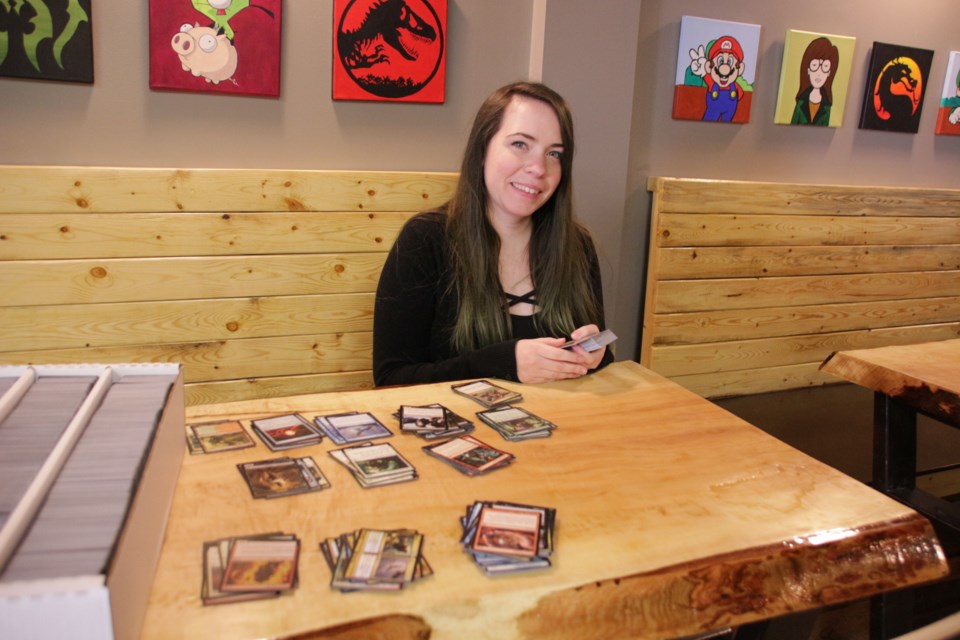 Jessica Minler, owner of Cards and Coasters, a new board game café on 31 Mississaga St. W., said she is excited about the new venture. Mehreen Shahid/OrilliaMatters