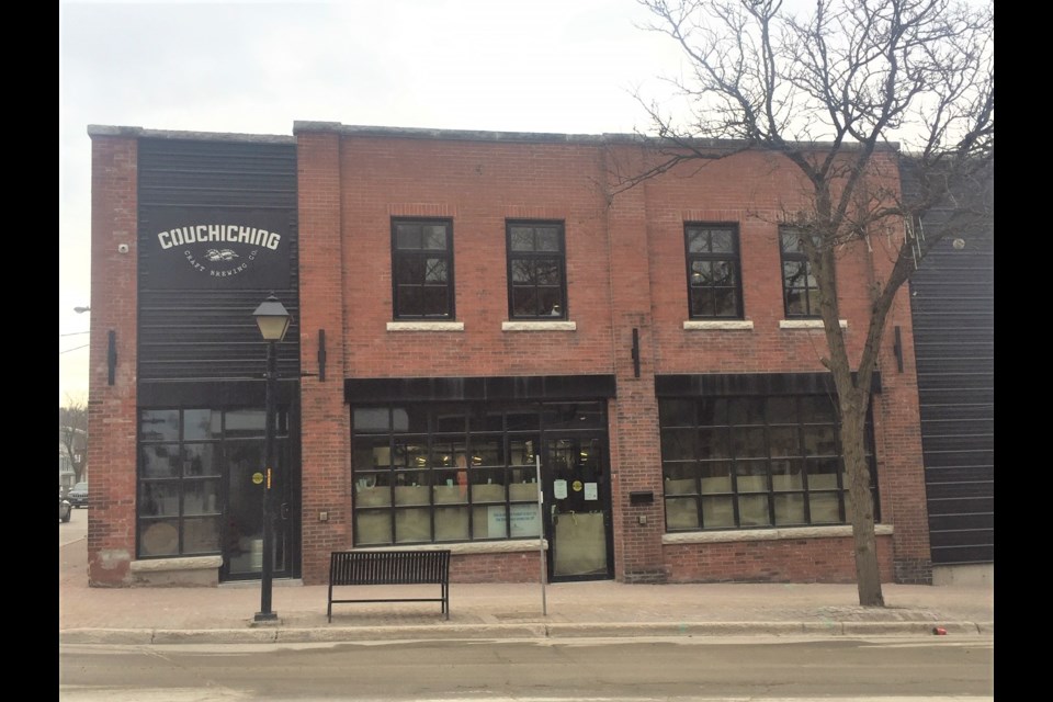 The Couchiching Craft Brewing Co. is open for curbside pickup. Nathan Taylor/OrilliaMatters