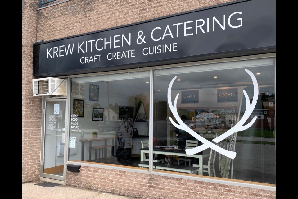 Krew Kitchen and Catering has opened in the plaza at the corner of Atherley Road and Forest Avenue. Nathan Taylor/OrilliaMatters