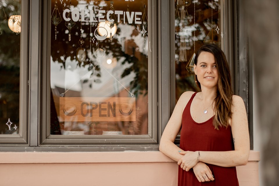 Kelsey Beesley, owner of My Moon Collective in downtown Orillia, has creatively weathered the pandemic and is open and ready for business.