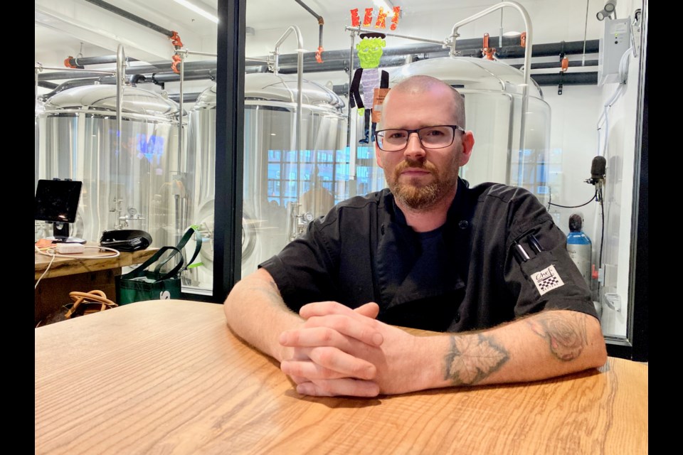 Brandon Conrad is the head chef at Couchiching Craft Brewing Co.