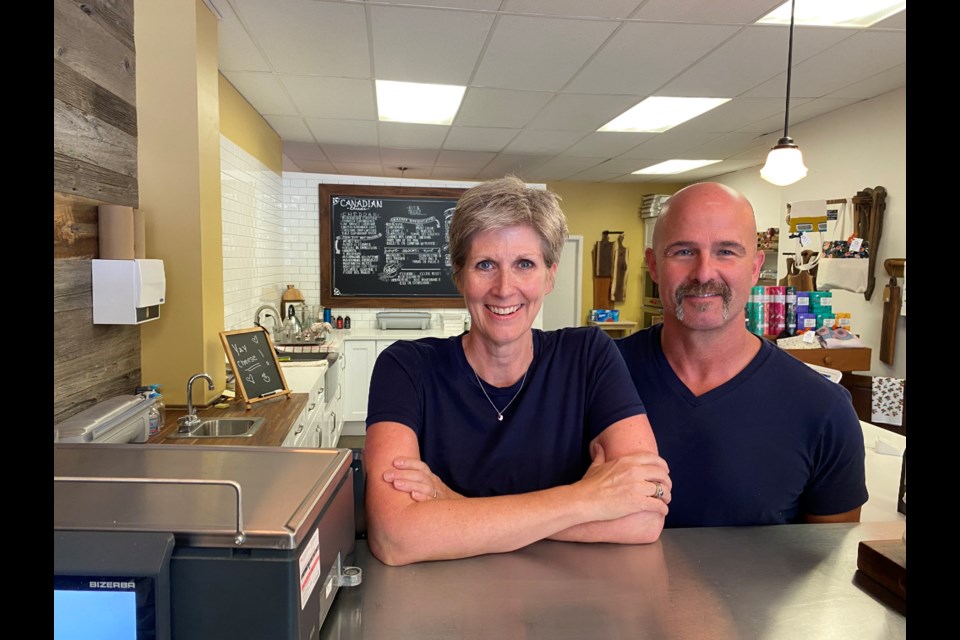 Amy Robert and Dan Boucher are the owners of the Rind and Truckle in downtown Orillia.