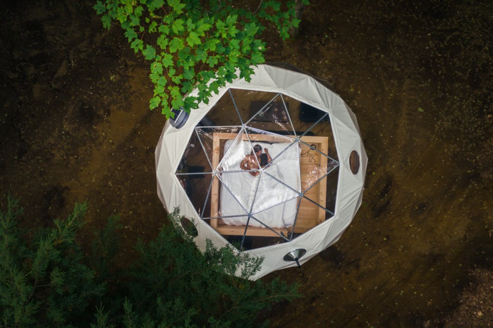 Aerial view of The Stargazer Dome