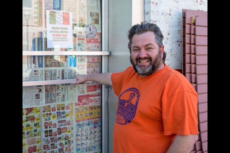 Carmine De Santo is excited about opening his newest venture, Orillia Italian Gelato & Market, which is set to open later this month. Tyler Evans/OrilliaMatters.