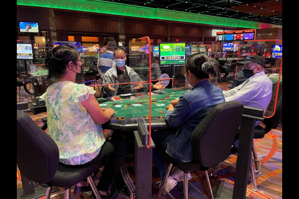Casino Rama dealers were engaging in some Let It Ride on Tuesday afternoon in preparation for the Casino's re-opening on Thursday. 