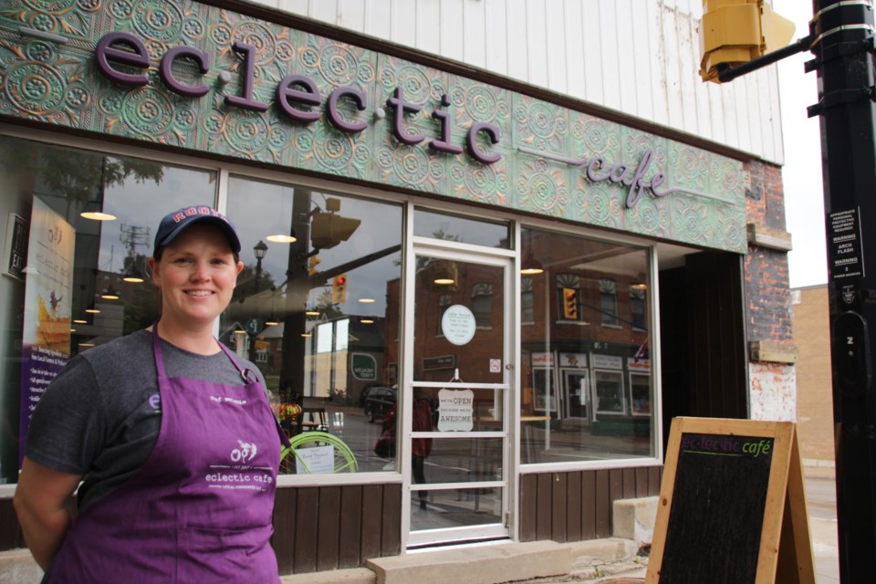 Eclectic Café owner Melanie Merrill-Robinson hopes her business in downtown Orillia will grow with the city.