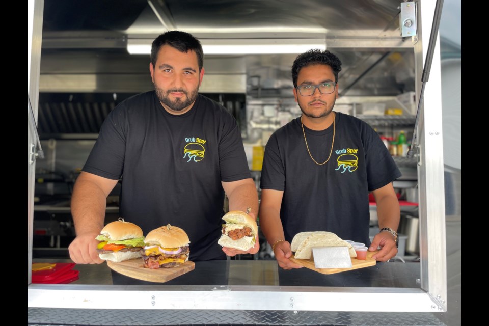 Ali Jafari and Rob Patel invite you to try Grub Spot. The new food truck opened on Bayview Parkway just three weeks ago.  