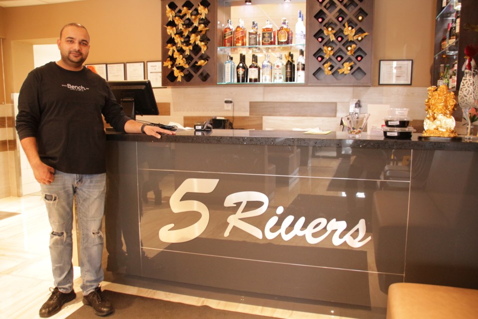 The Chahals recently opened 5 Rivers, an Indian Punjabi restaurant on 1035 Mississaga St. W. Pictured is Baljit Chahal, one of the family members, who own and operate the business. Mehreen Shahid/OrilliaMatters