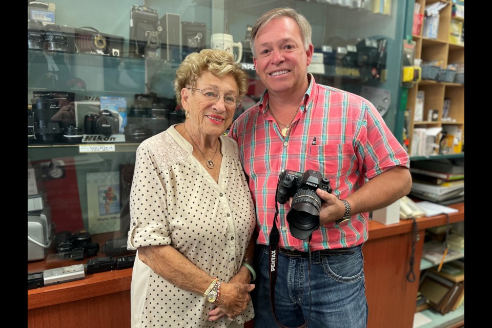 Grace Pauk and her son, Greg, are preparing to close James Pauk Photography, which has been operating in Orillia since 1969.