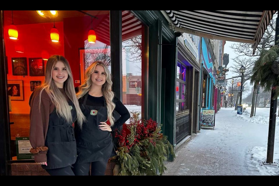 Twin sisters Kate and Brittany Schroeder are the new owners of Apple Annie's in downtown Orillia, taking over from longtime owners Susan Willsey and her sister, Nancy.