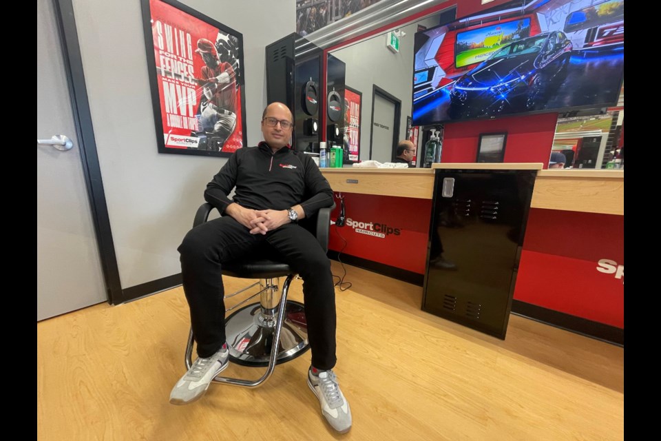 Orillia Sport Clips owner Neil Bissa wants his business to be a staple of the local community. 