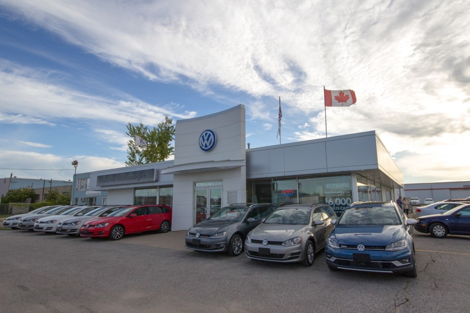 Orillia Volkswagen, located at 345 West St. S., is hoping the city will amend its zoning bylaw to allow it to build a new dealership down the road. 