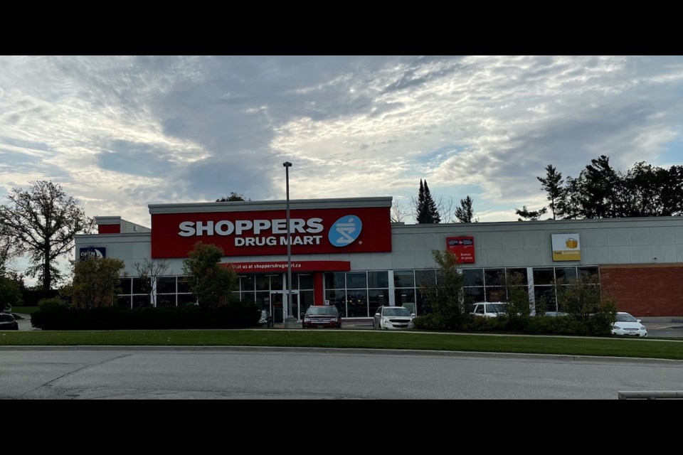 An armed robbery took place at the  Westmount Drive Shoppers Drug Mart on Monday night. 