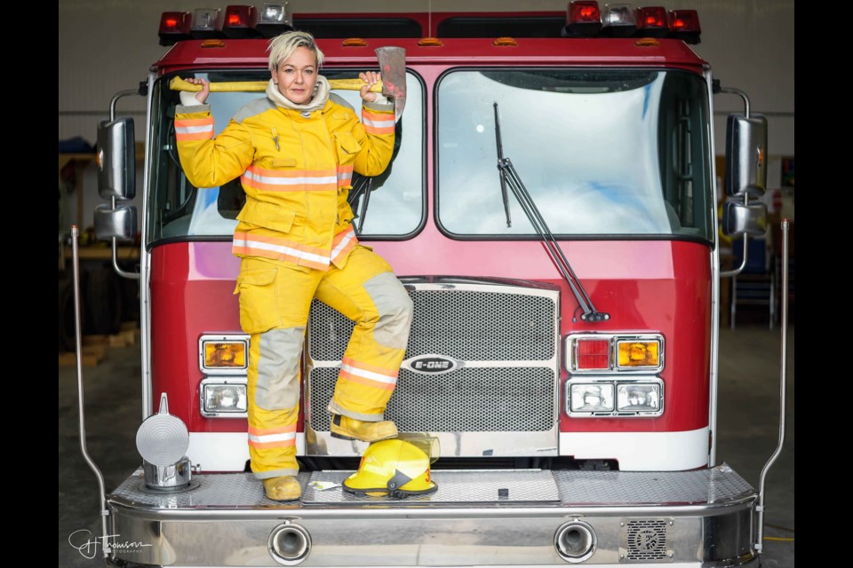 Luisa Cirimele, the owner of Awakenings and a volunteer on the Severn Township Fire Department is featured in the 2019 Fearless Females calendar. 