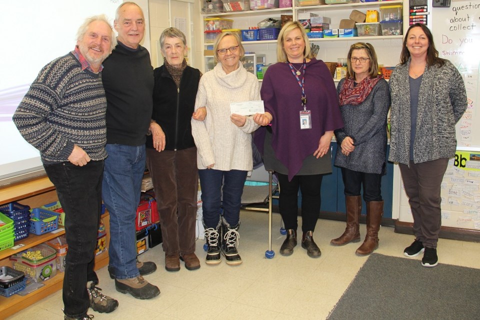 Volunteers from Paso Por Paso were presented with a cheque from Warminster Elementary School recently. The money helps sponsors children in Guatemala. Contributed photo