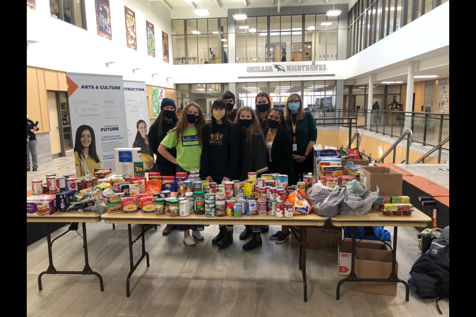Orillia Secondary School students have been helping younger students and others in the community through the Students for Change club. Supplied photo