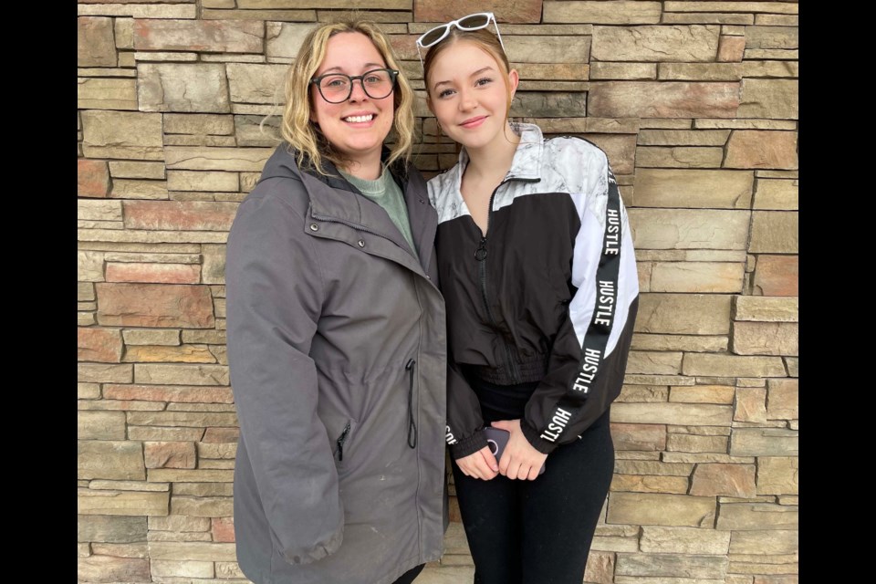 Victoria Woods, left, and her Little Sister, Peyton Wilson-Clarke, right, have been matched through the Big Brother’s Big Sisters Orillia program for nearly two years.  