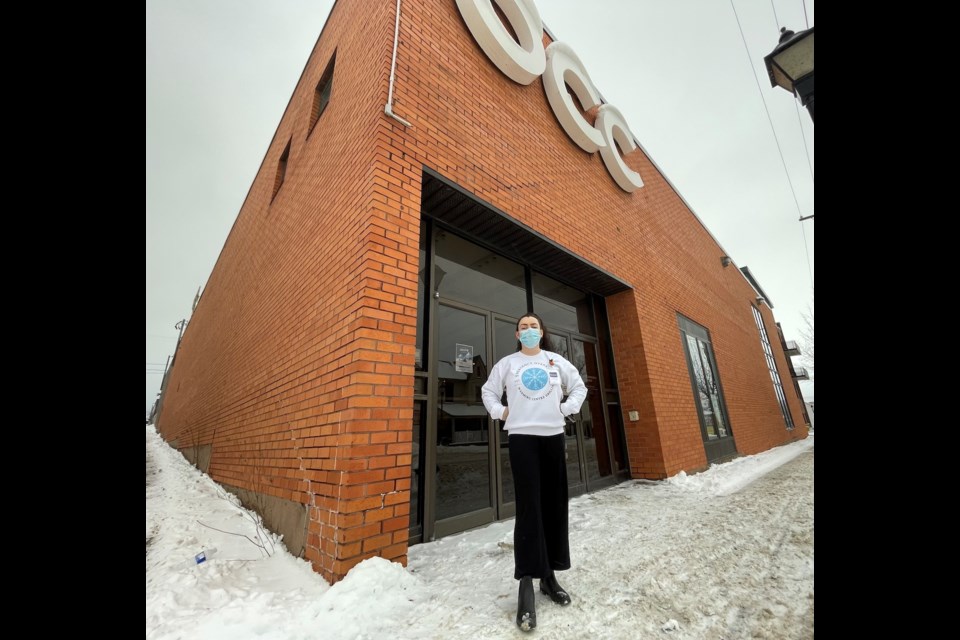 Orillia Warming Centre Coordinator, Christina Petsinis, welcomes vulnerable community members to keep warm at the Orillia Community Church on nights when temperatures dip below -15.  