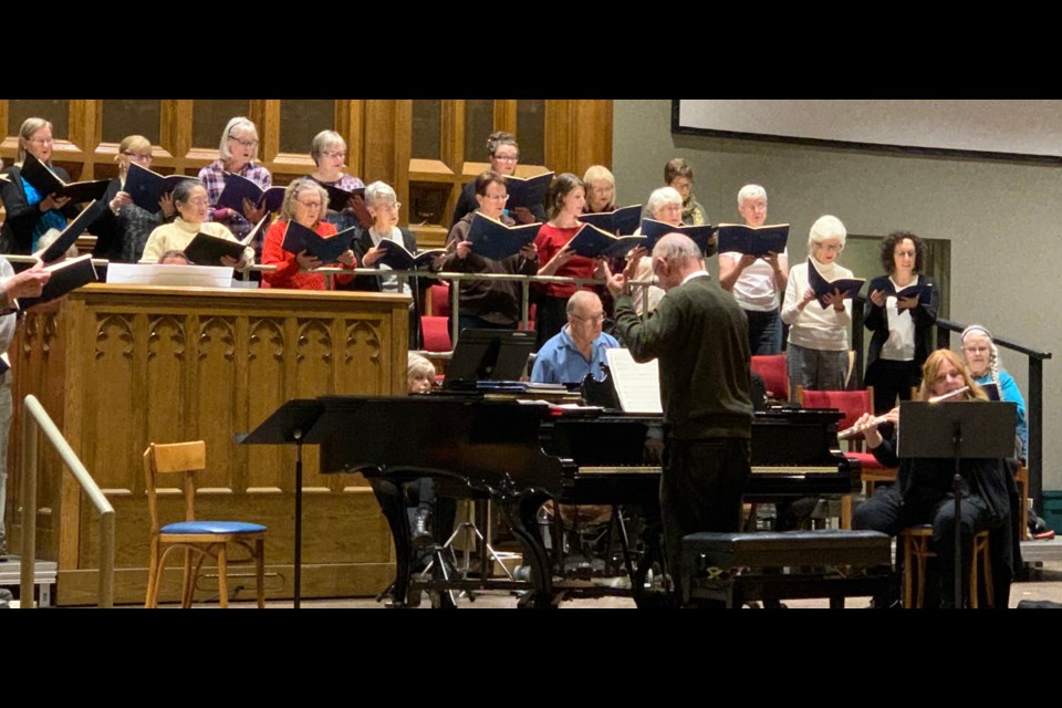 The combined choirs of St. Andrew's, Guardian Angels, St. James', St. Paul's, and Orillia & Friends will present an ecumenical choral service in support of Hospice Orillia Sunday, Nov. 10. Contributed photo
