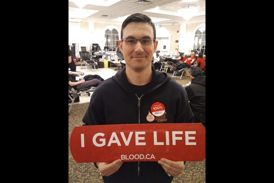 Giving blood has taken on special meaning for Brian Audia, whose infant daughter has already required six life-saving transfusions in her short life.