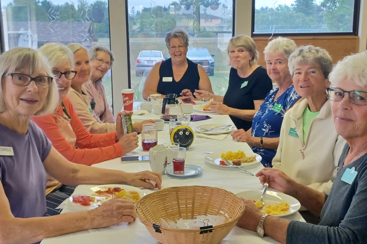 Ten plus volunteers cooked up and served more than 70 delicious breakfasts at popular annual fundraiser