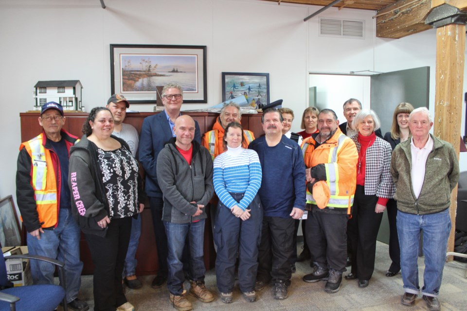 Mayor Steve Clarke hosted the city's crossing guards Wednesday during School Crossing Guard Appreciation Day. Nathan Taylor/OrilliaMatters