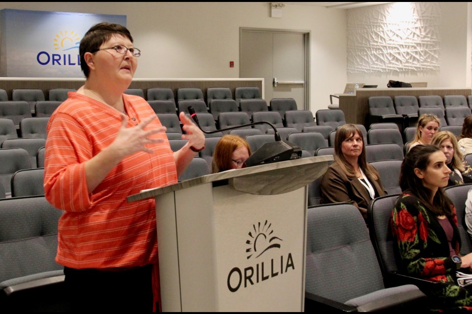 Anne Tassé, of Orillia, advocated for more "truly affordable" housing during the open public forum at Monday's council meeting.