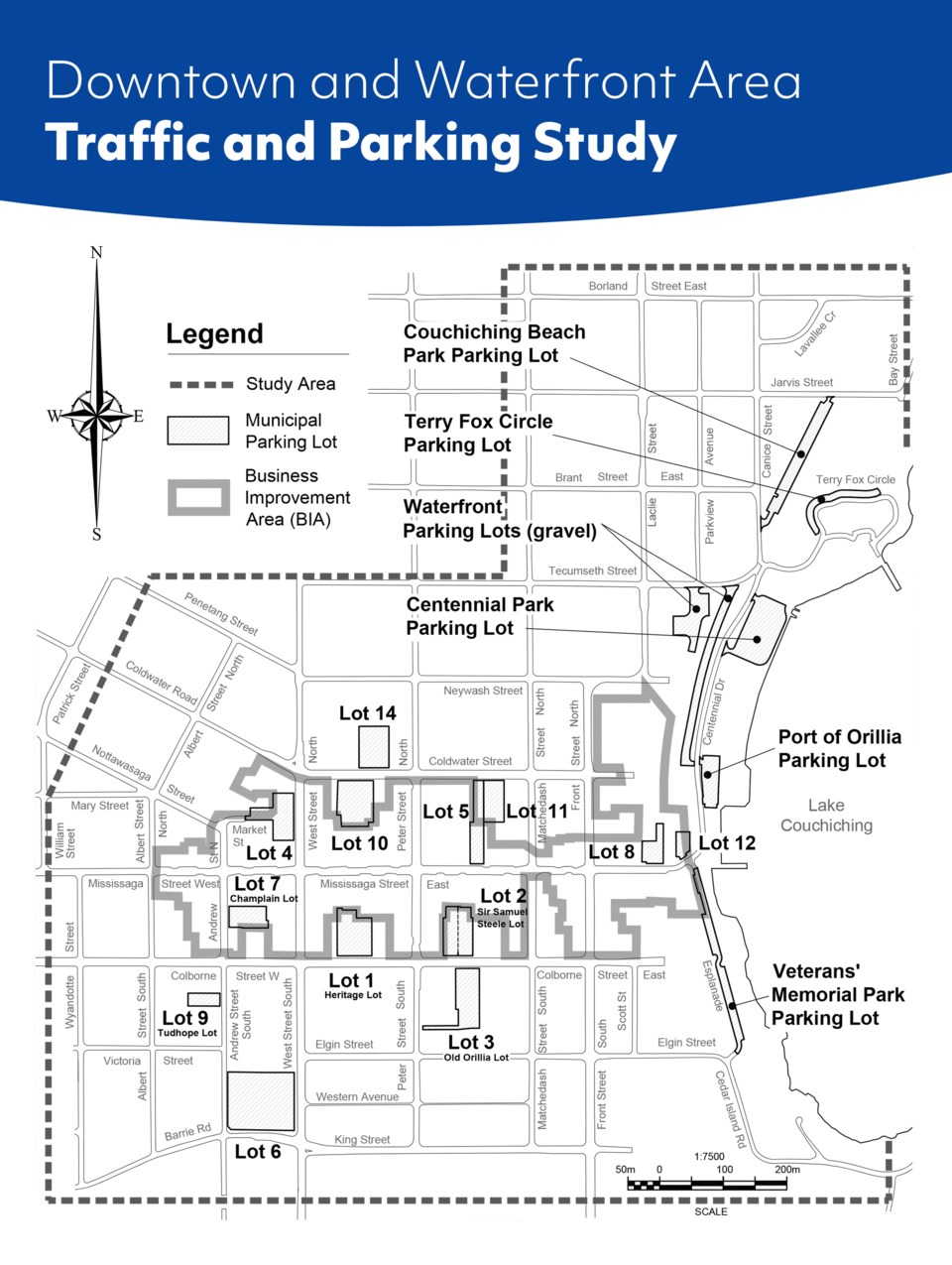 Key Map Downtown and Waterfront Area Traffic and Parking Study Area