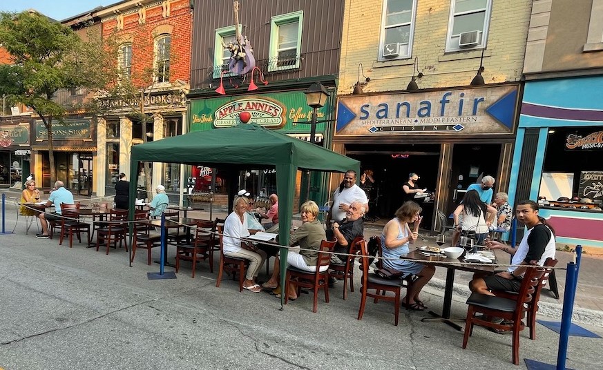 Hundreds of people packed downtown Orillia every Friday and Saturday for the See You on the Patio program last summer. Downtown merchants have decided to have the program only on a handful of 'special' weekends this summer.