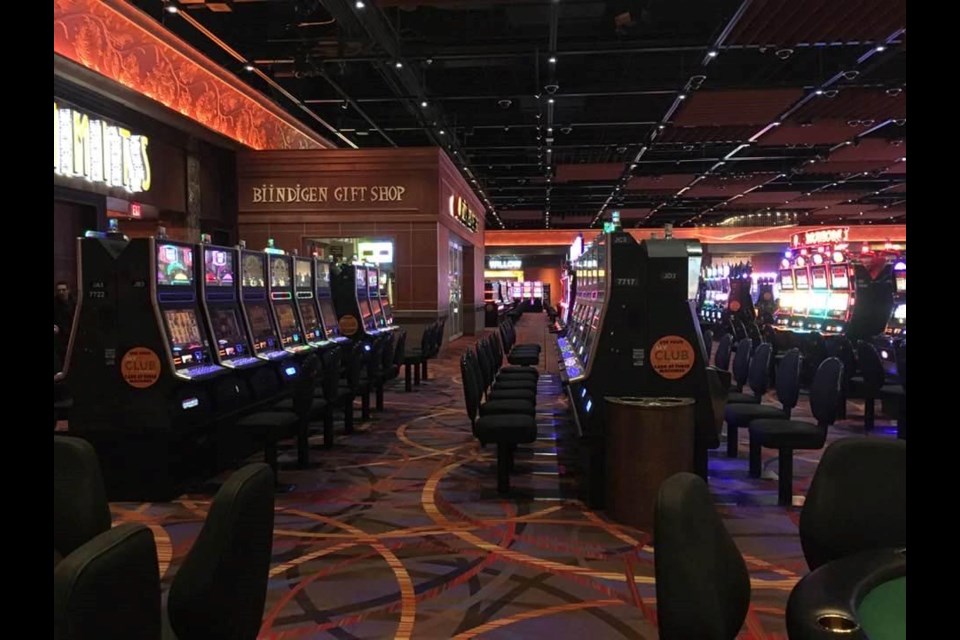 The gaming floor at Casino Rama remains empty following the forced closure of the facility on March 16 due to the pandemic. File Photo