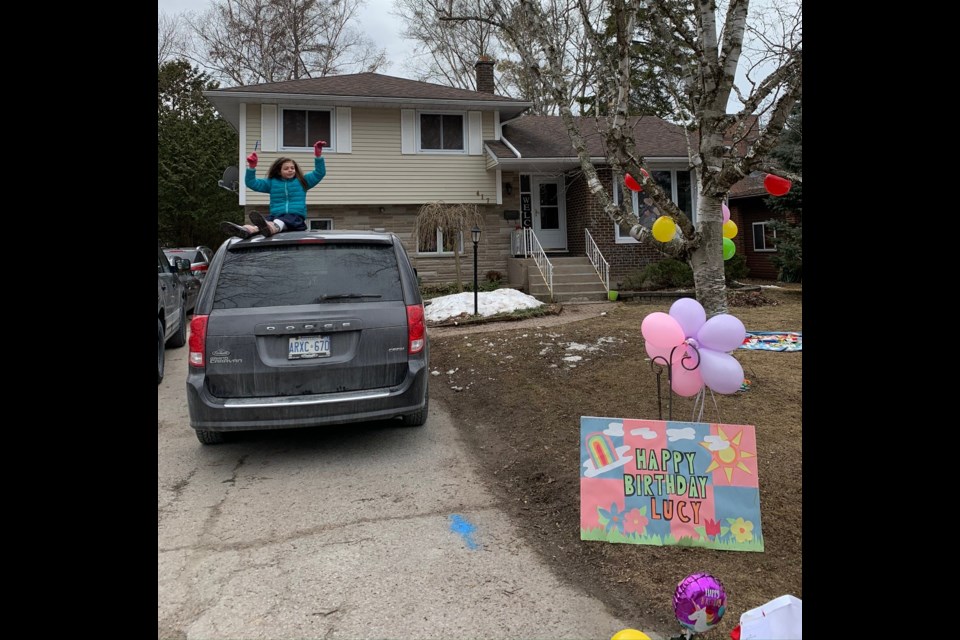 It was a special, unique birthday for Lucy Goodman. As a result of the pandemic, a party was out of the question, so the party came to her - in the form of a parade of honking vehicles that passed by her home in an attempt to brighten her day. 
