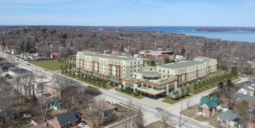 Preliminary conceptual designs for the Orillia affordable housing hub project, which will be located on the former ODCVI site. Contributed image