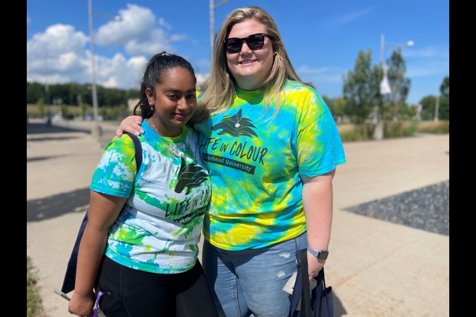 Isabelle Popai and Katie Clarke have moved into residence for the school year at Lakehead University in Orillia.
