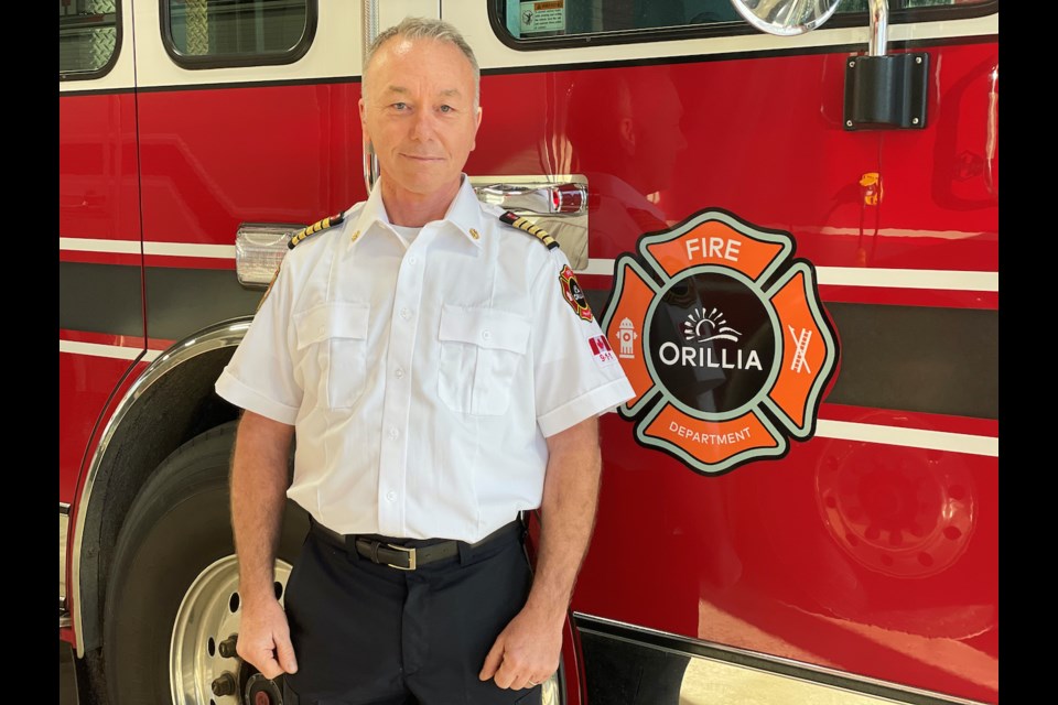 Michael Clark started as Orillia's new fire chief on Wednesday. He was formerly a fire chief in Brampton and Owen Sound.