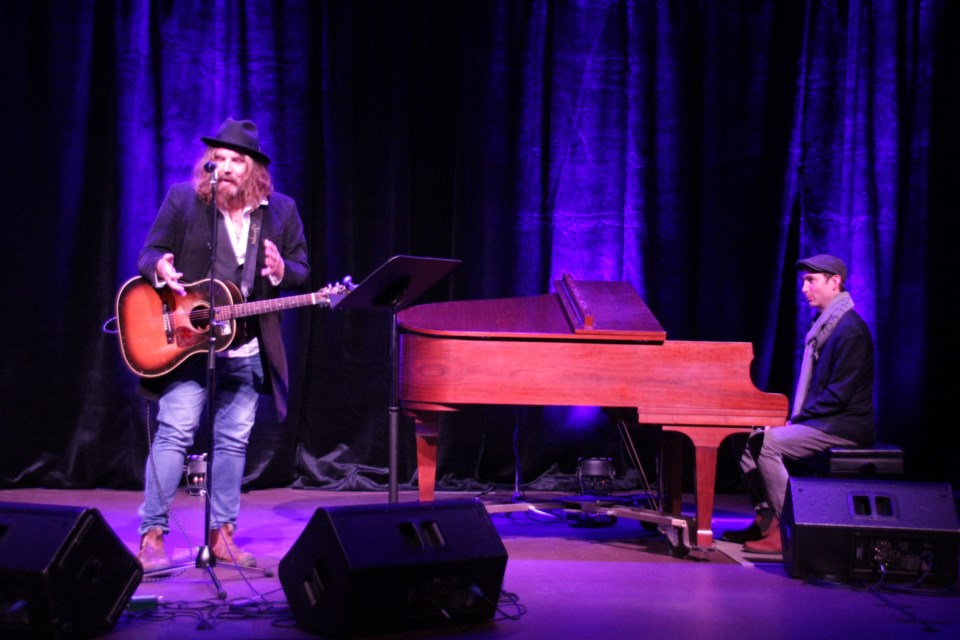 Tom Wilson, with Jesse O'Brien at the piano, gave a performance mixing storytelling and music. Contributed photo