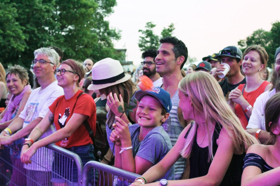 Those were the days: Large crowds and smiling faces at the 2019 Mariposa Folk Festival. Nathan Taylor/OrilliaMatters file photo