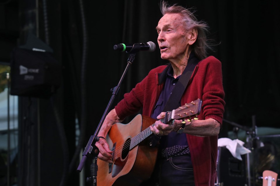 In this file photo, Gordon Lightfoot treats the crowd to one of his iconic songs at the Mariposa Folk Festival in Orillia.